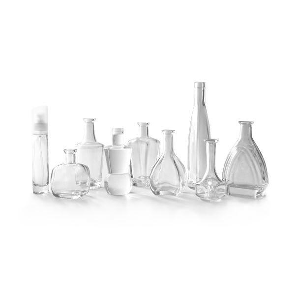 Weisse glasflaschen